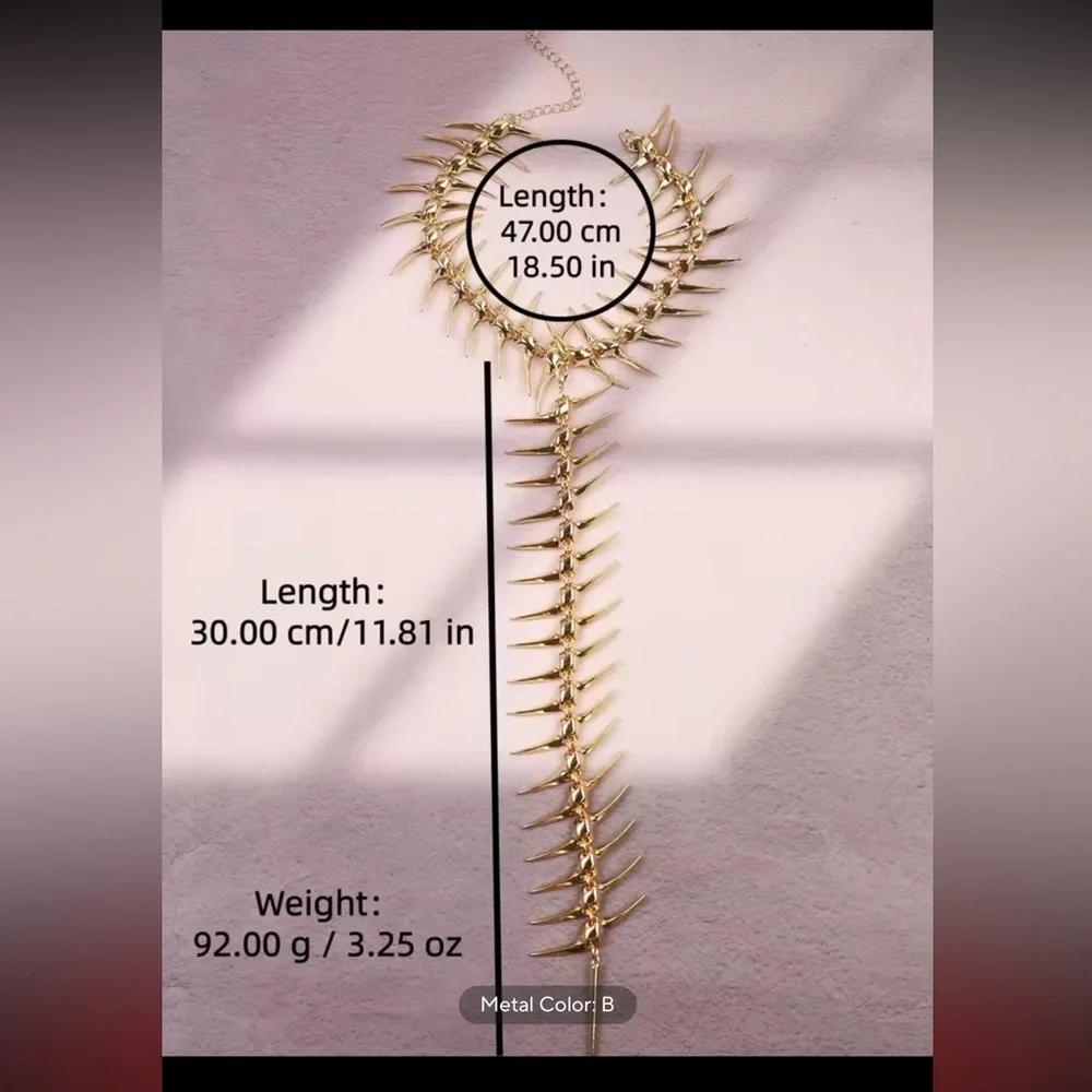 Silver Spike Link Bracelet - Stylish Jewelry